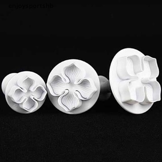 [enjoysportshb] 3 piezas de hortensias fondant decoración de pasteles sugarcraft cortador de flores molde [caliente] (1)