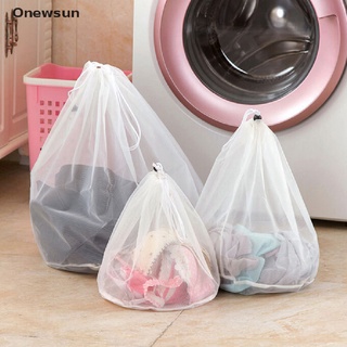 [Onewsun] Nueva lavadora usada malla bolsas de red bolsa de lavandería grande engrosado bolsas de lavado venta caliente