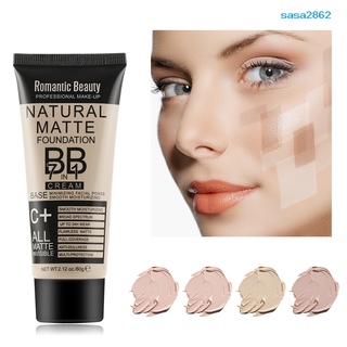 sasa natural bb crema blanqueamiento hidratante corrector desnudo base maquillaje cara