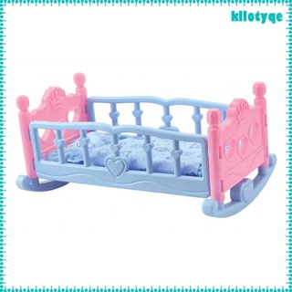 [kllotyqe] Cuna de muñeca de bebé cuna Mellchan cama Mellchan para muñecas Mellchan accesorio de dormitorio (1)