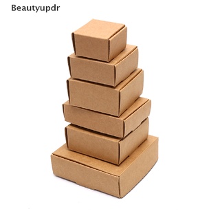 [beautyupdr] 10 unids/set cubo de papel kraft caja de regalo de boda regalo fiesta suministros caja de artesanía caliente