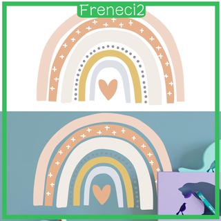 [FRENECI2] Calcomanías de pared arco iris - pegatinas de pared decorativas para corazón, pegatinas de pared extraíbles para habitación de niños, baño, ducha, aula, decoración de pared