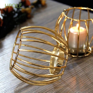 UPOLE Luxury Candlestick Bedroom Gift Candle Stand Candle Holder Table Centerpiece Living Room Christmas Decorations Metal Party Supplies Golden Home Decoration/Multicolor