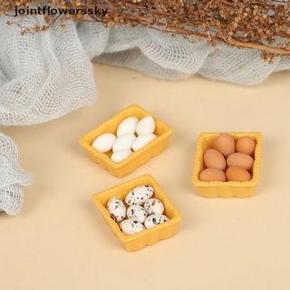 jfco 1:12 casa de muñecas miniatura mini huevo con bandeja accesorios de cocina modelo juguetes cielo