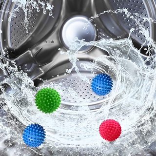[fellish] 4 piezas secador bolas de secadora, secador de bolas de lavandería secadora bolas de lavado 436co
