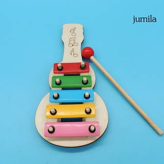 Jumila juguetes musicales en forma de guitarra de madera bien ajustada para niños instrumento Musical juguete para niños