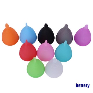 Tazas menstruales de silicona reutilizables plegables para higiene femenina/colector de cola hueca