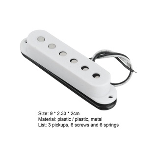 pastilla de metal darwhen.co de metal para guitarra eléctrica blanca stratocaster pickup magnética para instrumento (4)