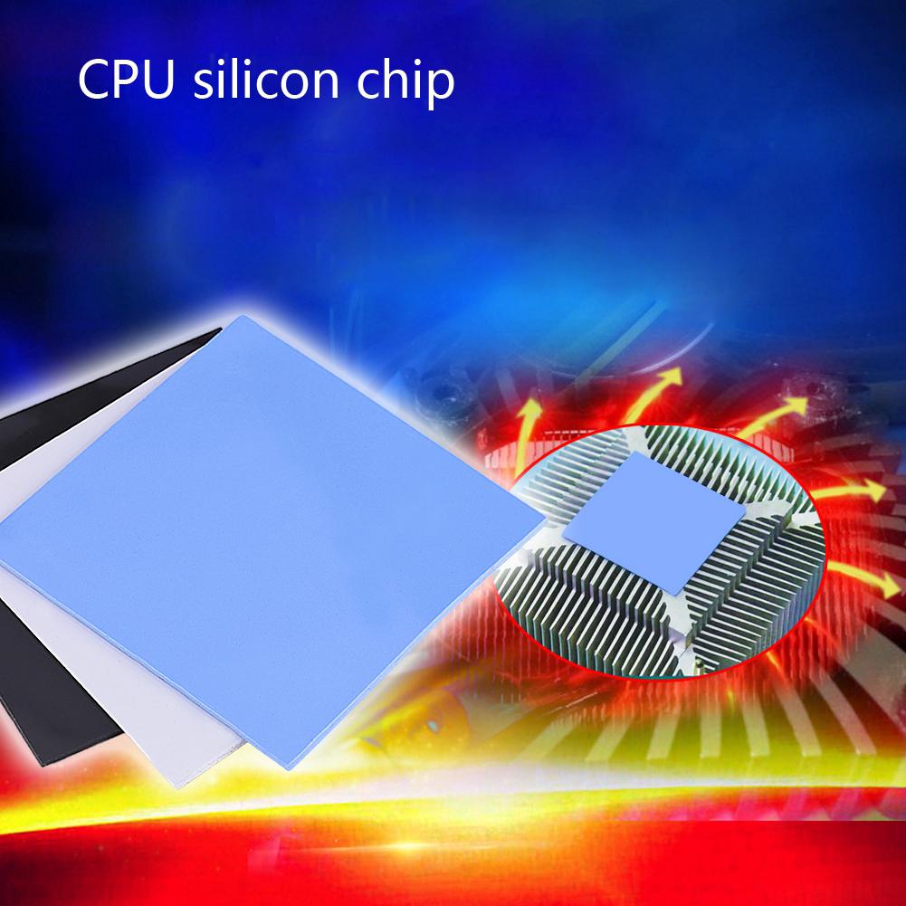 Almohadilla térmica para CPU disipador de calor almohadillas de silicona conductoras (3)