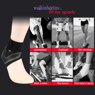Walk-compression deportes baloncesto fútbol tobillo soporte vendaje transpirable tobillo soporte estabilizador guardia