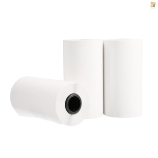 KKmoon papel adhesivo imprimible 3 rollos autoadhesivo impresora rollo de papel térmico directo 57 x 30 mm para cualquier termis directa