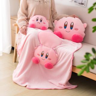 Multifuncional 2 en 1 almohada y mantas lindo de dibujos animados Kirby's Dream Land mantas de felpa (2)