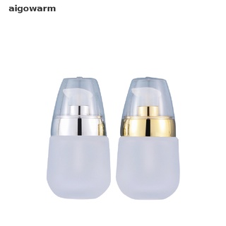 aigowarm 30ml loción de vidrio transparente esmerilado tóner cosmético suero botella de oro flor tapa co (3)