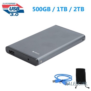 salesgirl 2.5" disco duro externo usb3.0 de alta velocidad móvil hdd 500gb/2tb/1tb capacidad