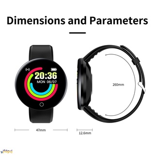 smart watch 1.44 pulgadas redondo presión arterial monitor de ritmo cardíaco hombres fitness tracker smartwatch android ios mujeres moda reloj electrón gjfdguj
