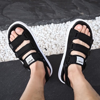 Sandalias de los hombres de verano de la moda zapatos de playa de doble uso antideslizante desgaste exterior nueva tendencia Casual pareja zapatillas de los hombres