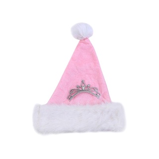 rosa de peluche sombreros de navidad sombrero de santa sombrero de navidad tocado de fiesta favores foto prop adultos feliz navidad festival suministros decoración