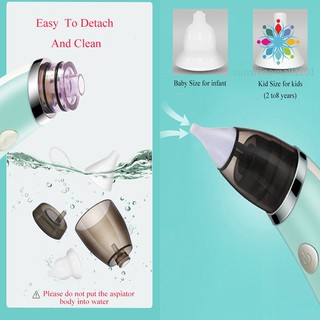 SM01 - aspirador Nasal eléctrico para bebé, moco Nasal, aspiradora para bebés, niños (5)