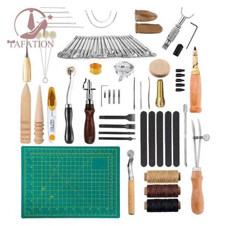 kit completo de costura de artesanía para principiantes/profesionales/kit de artesanía de cuero para encuadernación, costura, cuero de trabajo (1)
