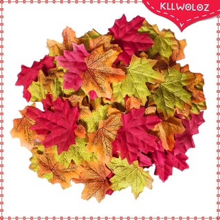 Kllwoz hojas De arce artificiales hojas De arce otoño 200 piezas hojas De arce caídas Para halloween/acción gratis/boda/fiesta/