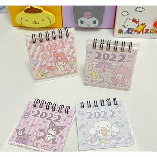 Estilo Japonés 2022 Mini Escritorio Calendario Lindo De Dibujos Animados Mensual Chica Corazón Estudiante Decoración De Sm (1)
