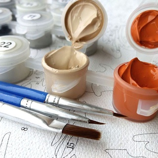 celio pintura para adultos y niños diy kits de pintura al óleo preimprimido lienzo - staring hors (9)