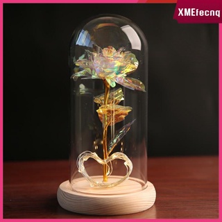 Preserved Eternal Rose LED Light Beauty Flower Birthday Valentine\\\'s Gift (4)