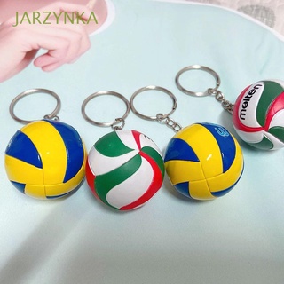 JARZYNKA Cute Volleyball Keychain Keychain Ball Toy Ball Key Holder Ring Leather Volleyball Sport Key Chain Bag Pendant Fashion Mini Volleyball Car Keychain For Men Women PVC