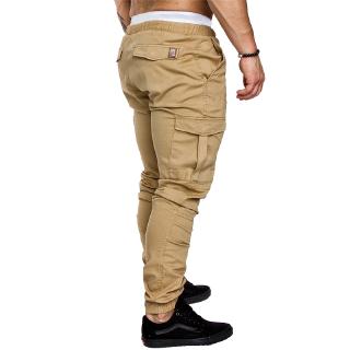 pantalones de moda para hombre con cordón masculino casual cargo pantalones talla s-5xl (8)