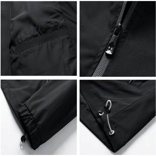 Adidas sudadera con capucha jaket: abrigo al aire libre a prueba de viento e impermeable de los hombres de buena calidad con capucha (9)