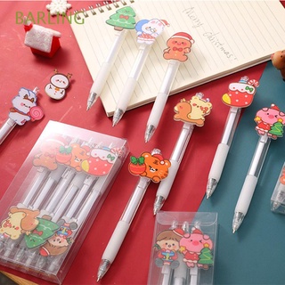 barling niños bolígrafo de gel de 0.5 mm transparente estudiante oficina lindo regalo kawaii firma pluma de dibujos animados papelería adorno de navidad