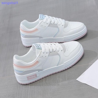 Zapatos blancos para mujer con suela gruesa/versión Coreana de Primavera 2021