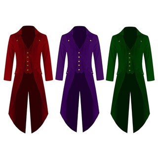 abrigo de los hombres de la moda steampunk retro chaqueta chaqueta gótica abrigo de los hombres uniforme (4)