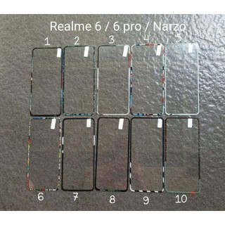 Vidrio templado Realme 6 6 pro Narzo Motif (3 motivos) pantalla completa resistente a los arañazos protector de pantalla de cristal