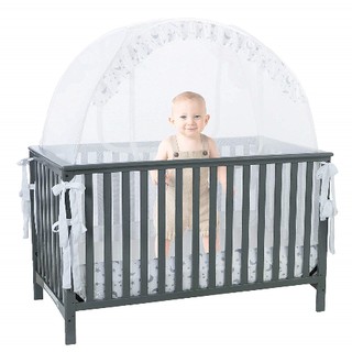 Cubierta de mosquitos para cuna de bebé proteger a su bebé de caídas y mordeduras ver a través de malla superior infantil mosquitera (1)