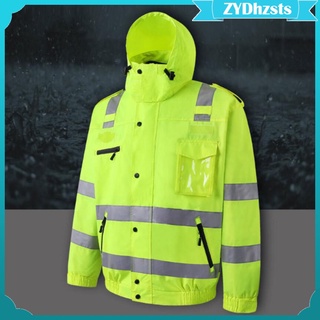 abrigo de seguridad ropa de trabajo chaqueta de lluvia impermeable (5)