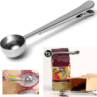 cuchara medidora de café molido de acero inoxidable con clip de sellado de bolsa (2)