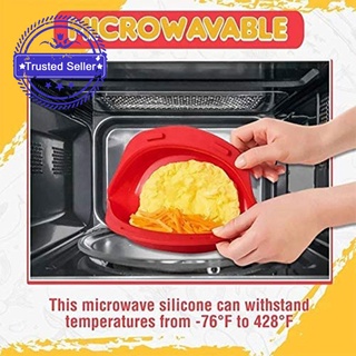 Silicona Microondas Tortilla Maker Rollo De Huevo Bandeja De Hornear Fabricante De Huevos Cocina Vaporizador P1H7