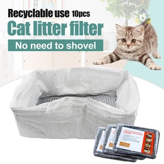 Flash 10 piezas reutilizables para gatos, filtro de heces, redes de tamizar gatos, bandejas de arena elásticas