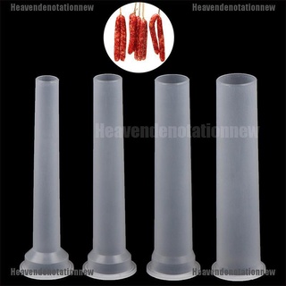 [HDN] 4 piezas de tubo para fabricante de salchichas de cocina, molinillo de carne, herramienta de llenado [Heavendenotationnew]