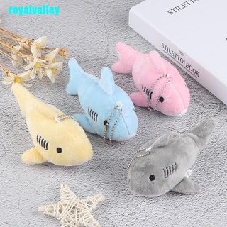 royalvalley 12 cm llavero regalo tiburón peluche muñeca mini colgante juguetes de peluche louj