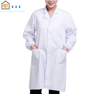 bata de laboratorio higiene industria alimentaria almacén de laboratorio médicos abrigo blanco (1)