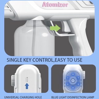 Handheld Disinfectant Sanitizer Atomizer 1000ml Sprayer USB Charging 1500mAh