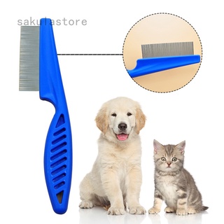 peine de aseo para mascotas/perros/gatos/peine de limpieza de pulgas/cepillo para cachorro/gato/perro/peine inoxidable