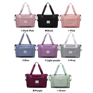 cirelli 8 colores de viaje bolsas de viaje bolsa de hombro plegable bolsas de viaje mujeres impermeable plegable bolsa de compras de gran capacidad multifuncional bolsa de almacenamiento de equipaje/multicolor (2)