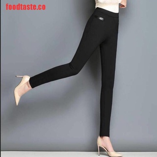 [foodtaste]pantalones casuales para mujer, talla grande, pantalones largos, moda (3)