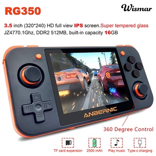 wismar rg350 retro de mano 3.5 pulgadas ips pantalla 64 bits recargable consola de videojuegos (1)