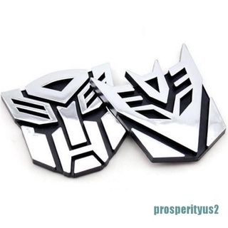 [prosperityus2] Protector de logotipo 3D Autobot Transformers emblema insignia gráfica calcomanía de coche