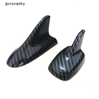 [Gvrycqoky] Car Shark Fin Antenna Roof Shark Imitation Carbon Fiber Decorative Antennas (7)