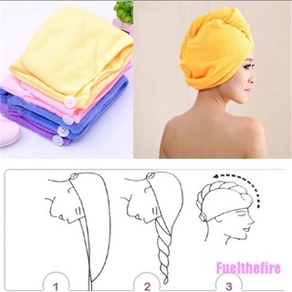 Fuelthefire toalla de microfibra para secar la cabeza del Spa turbante de la ducha seca caliente (1)
